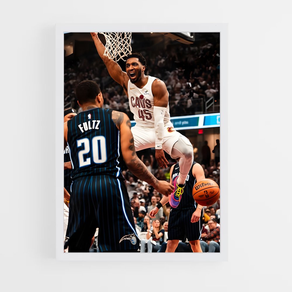 Poster Dunk de Donovan – affiche Basketball (vue 3)